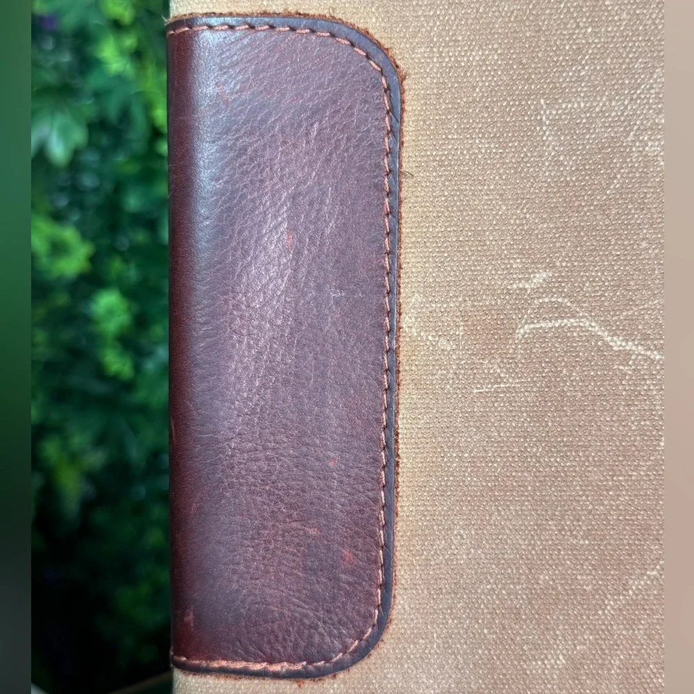 DODOcase Durable Sleeve Tan and Brown Waxed Canvas iPad Mini/Notebook Case